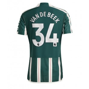 Manchester United Donny van de Beek #34 Koszulka Wyjazdowych 2023-24 Krótki Rękaw